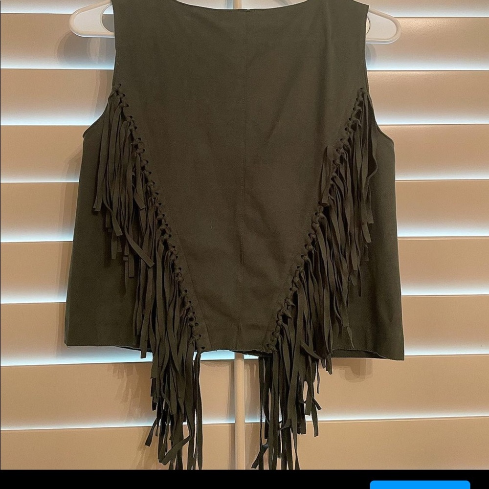 Fringe Suede Tank